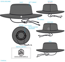 Load image into Gallery viewer, Charcoal Grey Drimax Boonie Hat
